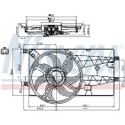 Ventilateur De Refroidissement Du Moteur Pour Peugeot Fiat Citroën 1253Q9