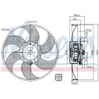 Ventilateur De Refroidissement Du Moteur Pour Peugeot 306 Partner Citroën