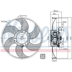 Ventilateur De Refroidissement Du Moteur Pour Peugeot 306 Partner Citroën