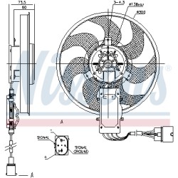 Ventilateur De Refroidissement Du Moteur Pour VW Audi Q7 Porsche 7L0959455