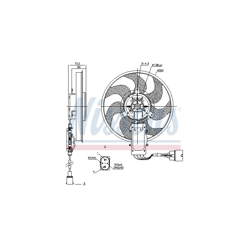 Ventilateur De Refroidissement Du Moteur Pour VW Audi Q7 Porsche 7L0959455