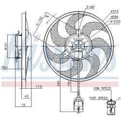 Ventilateur De Refroidissement Du Moteur Pour Opel Astra H Zafira A B Family