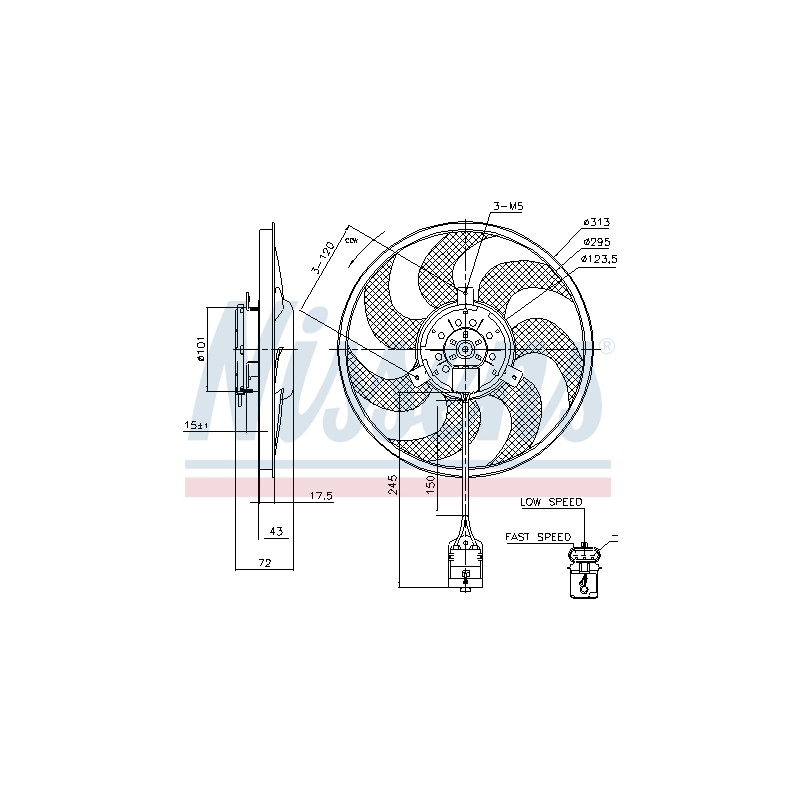 Ventilateur De Refroidissement Du Moteur Pour Opel Astra H Zafira A B Family