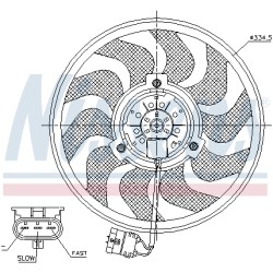 Ventilateur De Refroidissement Du Moteur Pour Opel Astra H Zafira A B Family