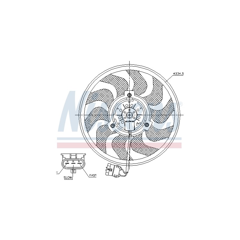 Ventilateur De Refroidissement Du Moteur Pour Opel Astra H Zafira A B Family