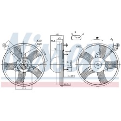Ventilateur De Refroidissement Du Moteur Pour VW Seat Cordoba Skoda 6Q0959455AF