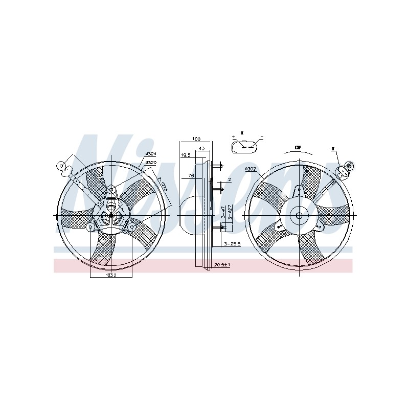 Ventilateur De Refroidissement Du Moteur Pour VW Seat Cordoba Skoda 6Q0959455AF