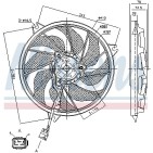 Ventilateur De Refroidissement Du Moteur Pour Peugeot 206 1253C5 125487