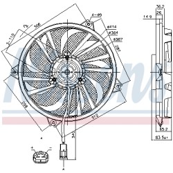 Ventilateur De Refroidissement Du Moteur Pour Peugeot Partner Citroën Berlingo