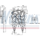 Ventilateur De Refroidissement Du Moteur Pour VW Seat Cordoba Skoda 6RD959455E