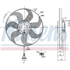 Ventilateur De Refroidissement Du Moteur Pour VW Seat Cordoba Skoda 6Q0959455AD