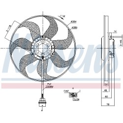 Ventilateur De Refroidissement Du Moteur Pour VW Seat Cordoba Skoda 6Q0959455AD