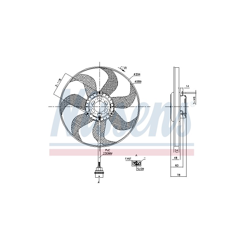 Ventilateur De Refroidissement Du Moteur Pour VW Seat Cordoba Skoda 6Q0959455AD