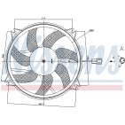 Ventilateur De Refroidissement Du Moteur Pour Peugeot Citroën DS 1253.K4 1253K4