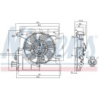 Ventilateur De Refroidissement Du Moteur Pour Peugeot Toyota Citroën 1253.G9