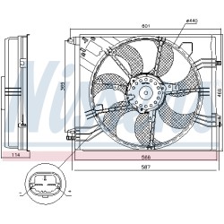 Ventilateur De Refroidissement Du Moteur Pour Renault Megane IV 214813939R