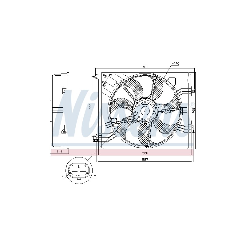 Ventilateur De Refroidissement Du Moteur Pour Renault Megane IV 214813939R