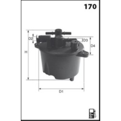 Filtre à Carburant Pour Peugeot 4007 Citroën Mitsubishi 9800032780 1770A252