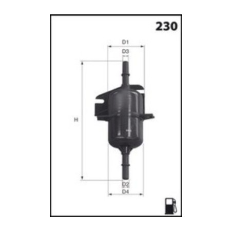 Filtre à Carburant Pour Fiat Palio Seicento/600 - Siena Strada Pick-up 46416684