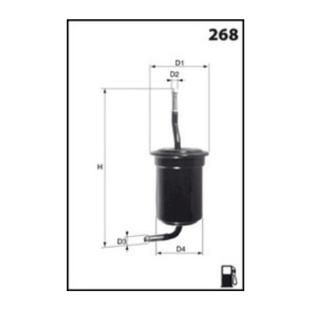 Filtre à Carburant Pour Nissan 100 NX Patrol GR IV Sunny III Hatchback Infiniti