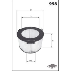 Filtre Habitacle Pour Renault Kangoo Nissan Kubistar 7701042499 2789100QAA