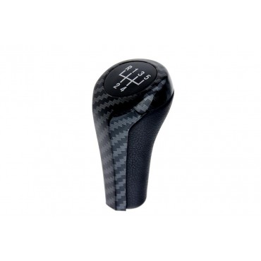 Pommeau De Vitesse Carbone Boite 6 Pour Bmw X1 X3 X5 E62 E63 E90 E46 E60 E61
