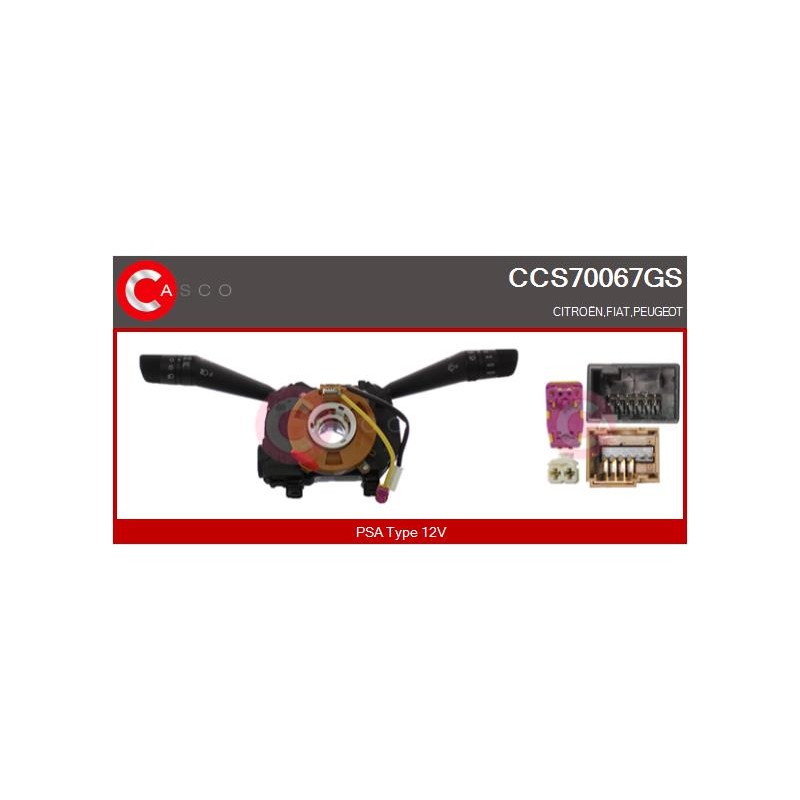 Commodo Colonne de Direction Pour Peugeot Fiat Citroën 1308767070 735460422