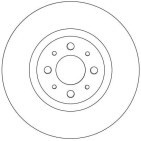 2 Disques De Frein Avant Pour Fiat Alfa Romeo Chrysler Lancia 46535086 71773403