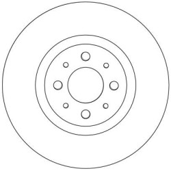 2 Disques De Frein Avant Pour Fiat Alfa Romeo Chrysler Lancia 46535086 71773403