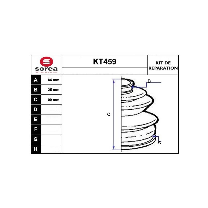Kit Soufflet De Cardan Pour Renault Ford Nissan Toyota 3853666 XM343A331AA