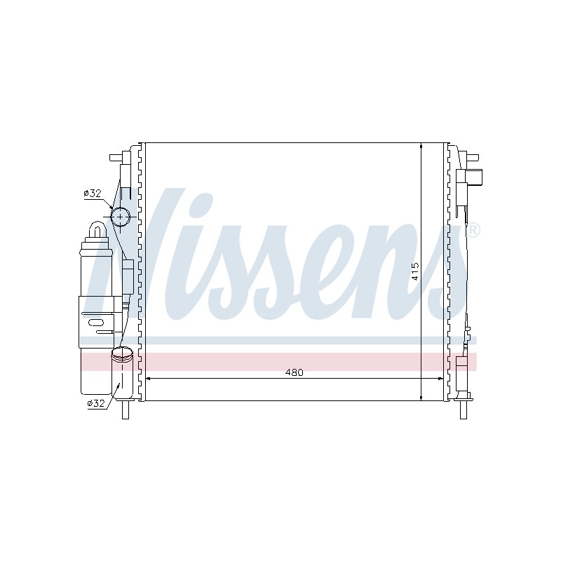 Condenseur de Clim Pour Renault Clio II Thalia I 7711368012 8200211563