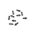 clips agrafe fixation panneau de porte x10 pour FORD MONDEO GALAXY S-MAX 1042065
