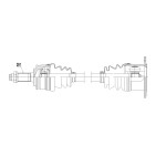 Cardan Arbre de transmission AVANT DROIT Pour SUZUKI GRAND VITARA 4410165J00