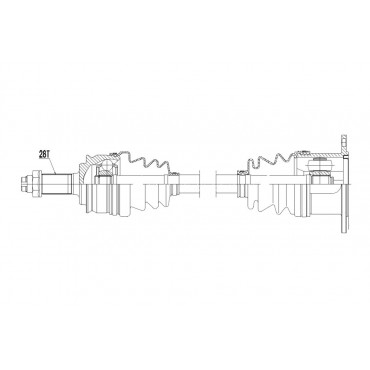 Cardan Arbre de transmission AVANT DROIT Pour SUZUKI GRAND VITARA 4410165J00