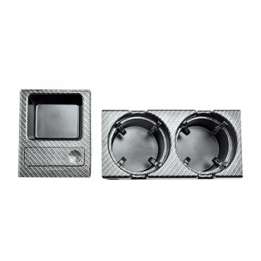 Porte boisson console centrale noir Pour BMW Série 3 E46