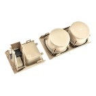 Porte boisson console centrale beige Pour BMW Série 3 E46