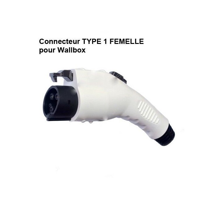 Connecteur Câble borne de Recharge Wallbox Type 1 Femelle 16A - Marque Duosida