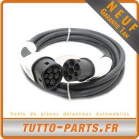 Câble Wallbox Borne Recharge Voiture électrique Type 2 - 5 mètres 16A
