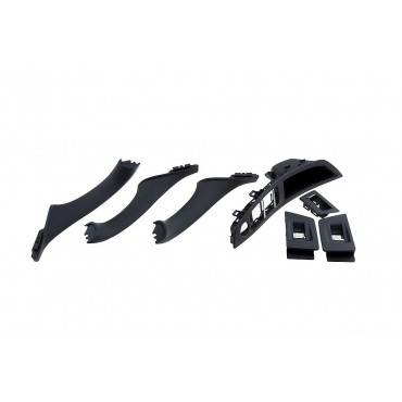 kit garniture poignée porte bouton Vitre noir BMW Série 5 F10/F11 51417225851