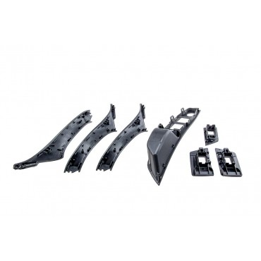 kit garniture poignée porte bouton Vitre noir BMW Série 5 F10/F11 51417225851