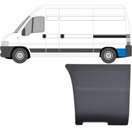 Cache Moulure Latéral Arrière Gauche Pour Jumper Ducato Peugeot Boxer 735338241