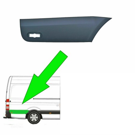 Cache Moulure Latéral Arrière Droit Pour Mercedes Sprinter Vw Crafter 9066901682
