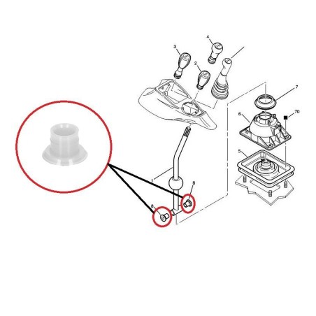 Bague de Réparation Jeu Axe Levier de Vitesse Pour Citroën Ax Berlingo 95634960